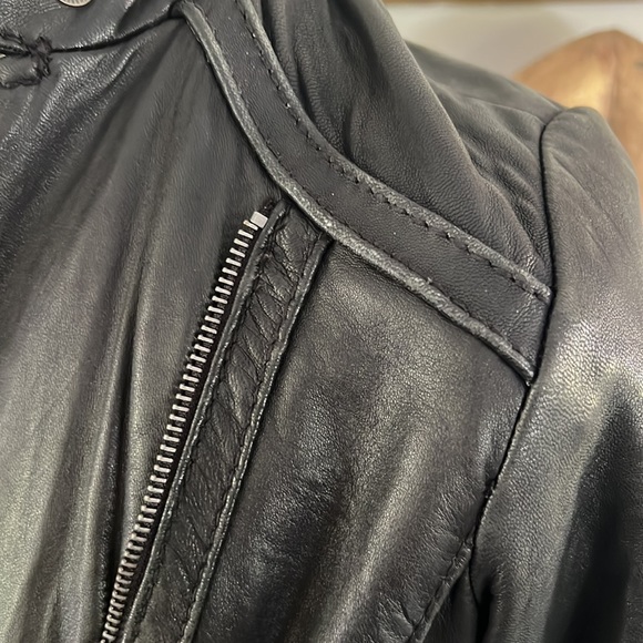 Bike sexy 100% genuine leather jacket by Michael Kors - Picture 14 of 15